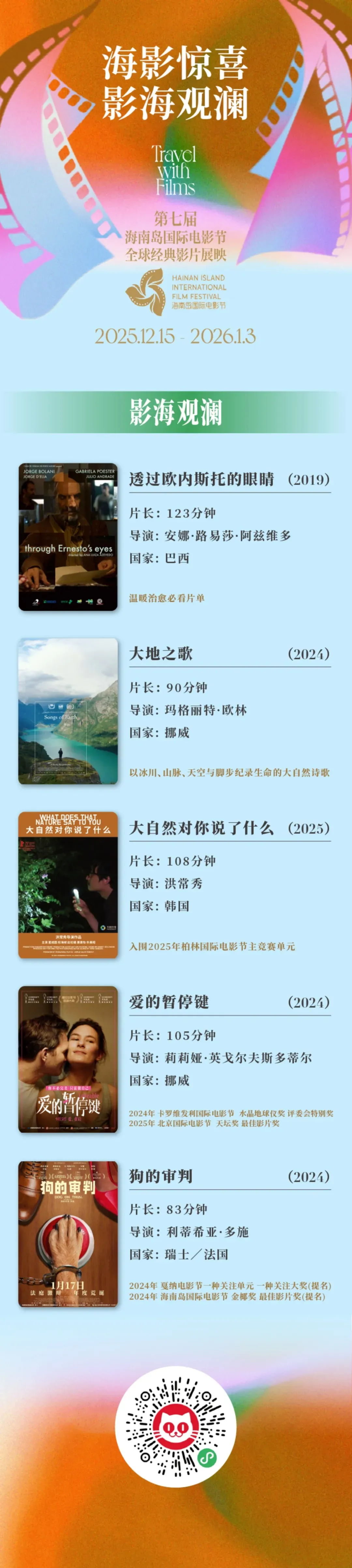 第七届海南岛国际电影节全球经典影片展映活动｜延后展映片单公布 插图